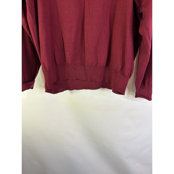 VTG 80s Brooks Brothers Merino Wool Lightweight Knit Collared Sweater - Picture 8 of 8